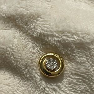 14k gold diamond pendant